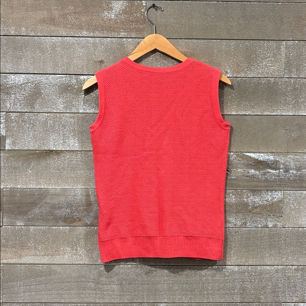 St John coral sweater vest size small - Picture 2 of 10